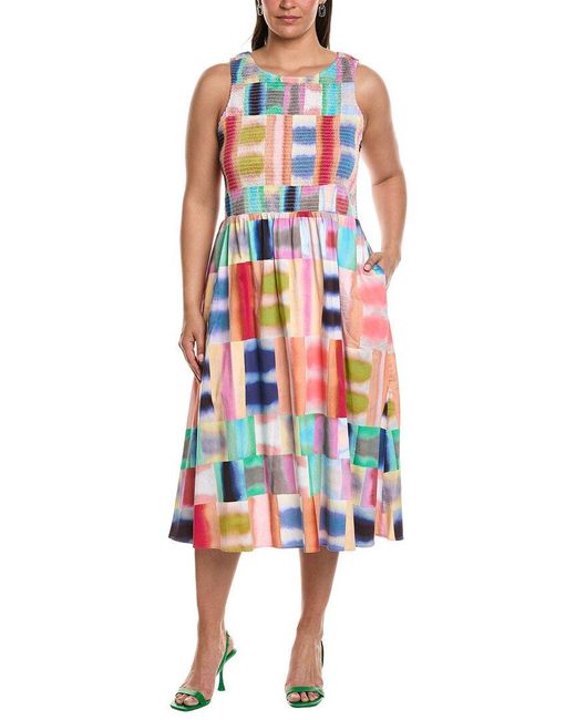 NIC+ZOE Blue Plus Portofino Anna Dress