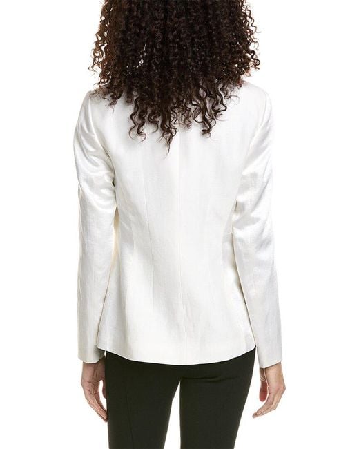 Ted Baker White Linen-Blend Jacket
