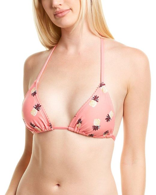 Kate Spade Pink Triangle Bikini Top