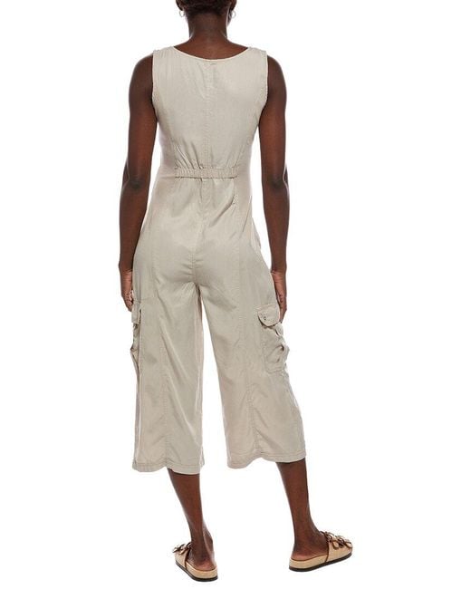 XCVI Natural Norris Crop Jumpsuit