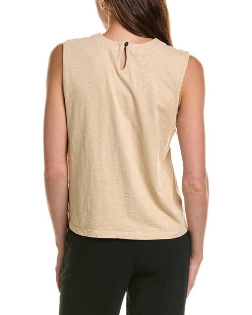 NIC+ZOE Black Organza Applique Tank
