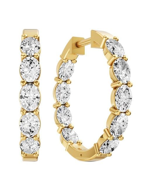 Lab Grown Diamonds Metallic 14K 2.00 Ct. Tw. Lab-Grown Diamond Earrings