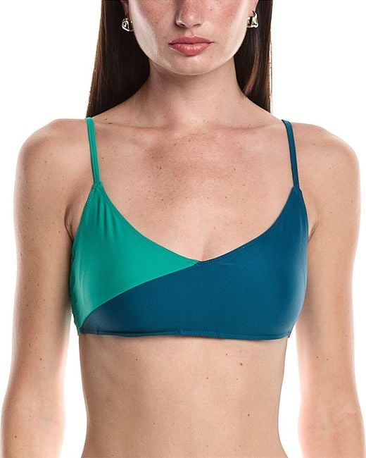 summersalt Blue The Marina Bikini Top