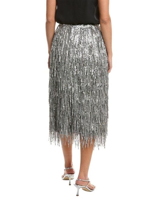 Rag & Bone Gray Billie Sequin Midi Skirt