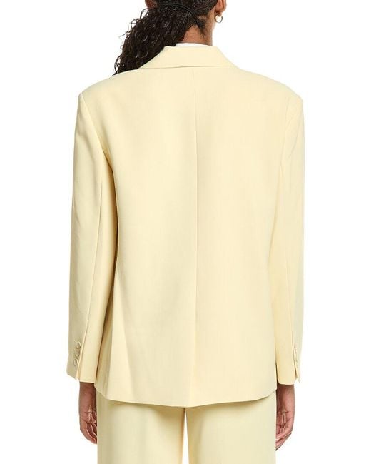 Kenneth Cole Natural Double-Breasted Boyfriend Jacket