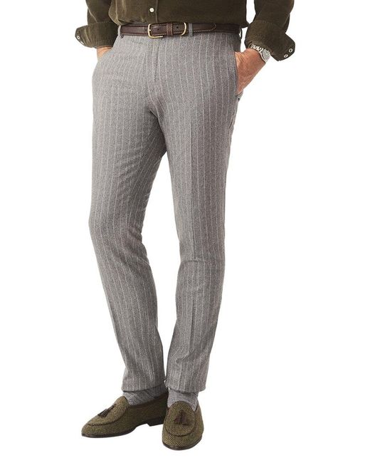 J.McLaughlin Gray Oxford Pant for men