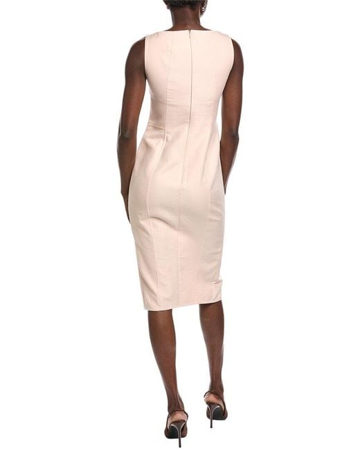 Akris Natural Silk-Blend Midi Dress