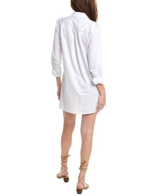 Rachel Parcell White Poplin Shirtdress