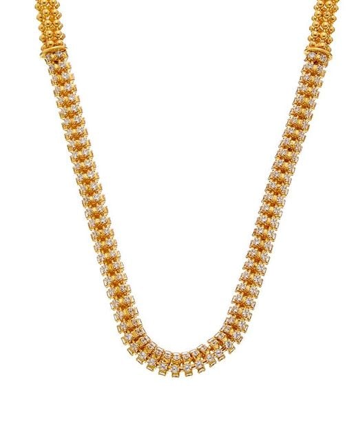 Kenneth Jay Lane Metallic Solo Necklace