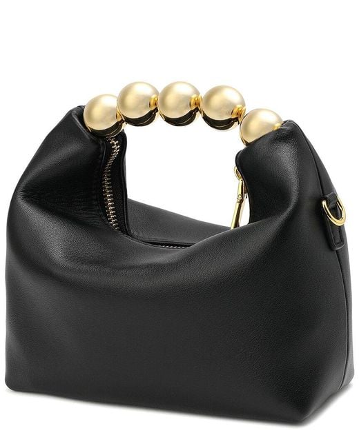Tiffany & Fred Paris Black Paris Smooth Leather Top Handle Shoulder Bag