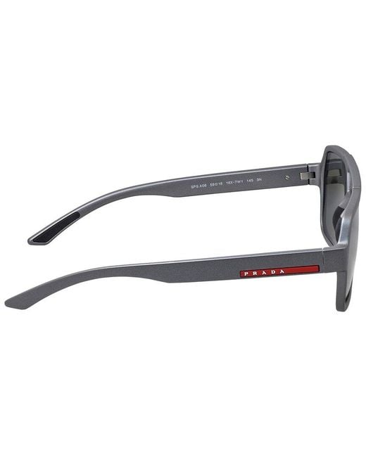 Prada Gray 59Mm Sunglasses for men