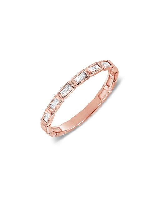 Sabrina Designs White 14k Rose Gold 0.17 Ct. Tw. Diamond Ring
