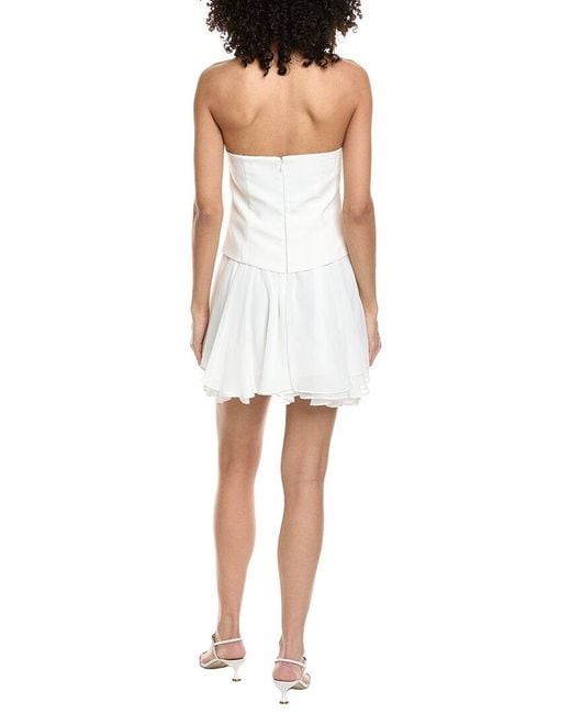 Amanda Uprichard White Airess Mini Dress