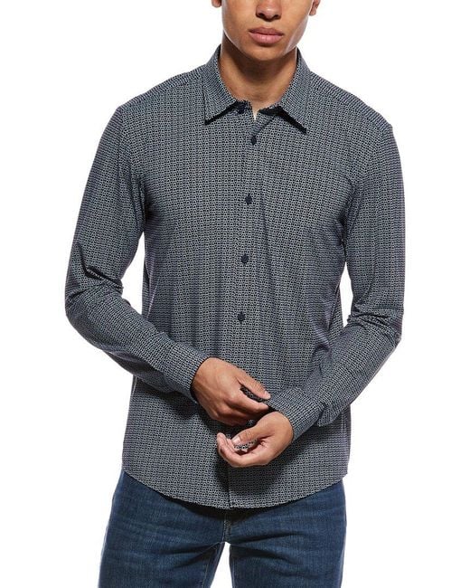Boss Gray Roan Kent Pattern Shirt for men