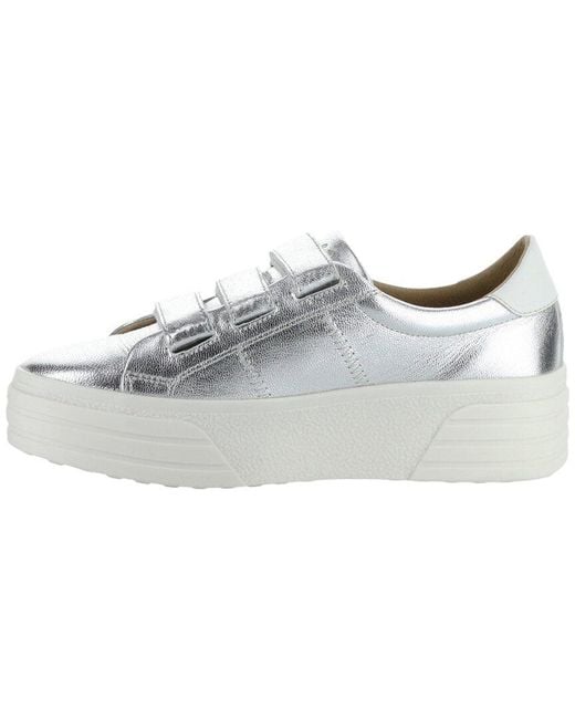 Bos. & Co. Gray Bos. & Co. Lonnie Leather Sneaker