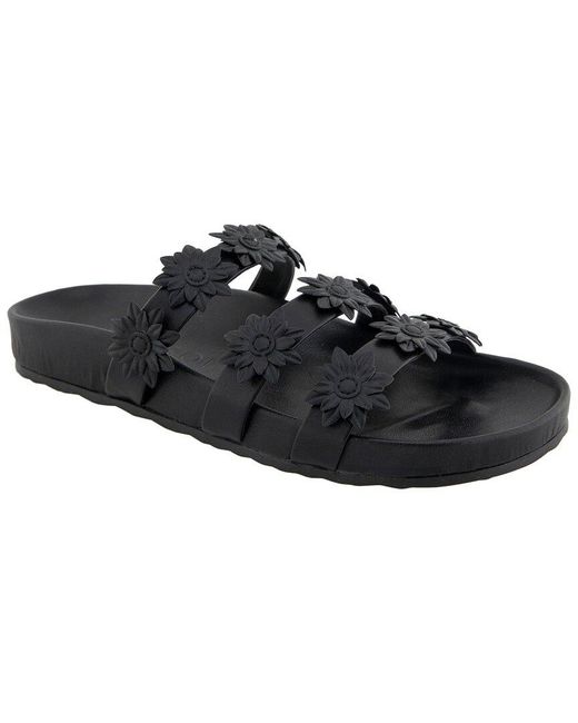 Aerosoles Black Leflor Flat Sandal