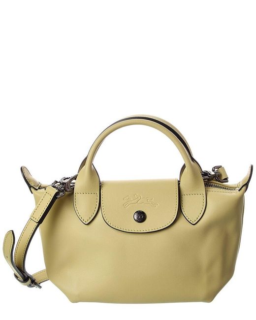 Longchamp Metallic Le Pliage Xtra Leather Mini Satchel