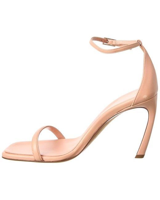 Lanvin Pink Swing 95 Leather Sandal