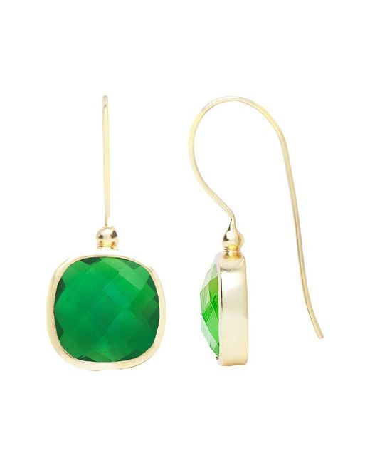 Saachi Green 18k Plated Earrings