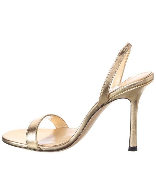 Jimmy Choo Metallic 100 Leather Sandal