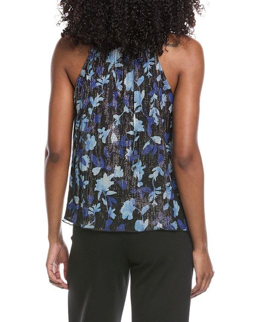 Ramy Brook Blue Rosemarie Silk-Blend Top