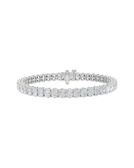 Lab Grown Diamonds White 14K 10.00 Ct. Tw. Lab-Grown Diamond Tennis Bracelet