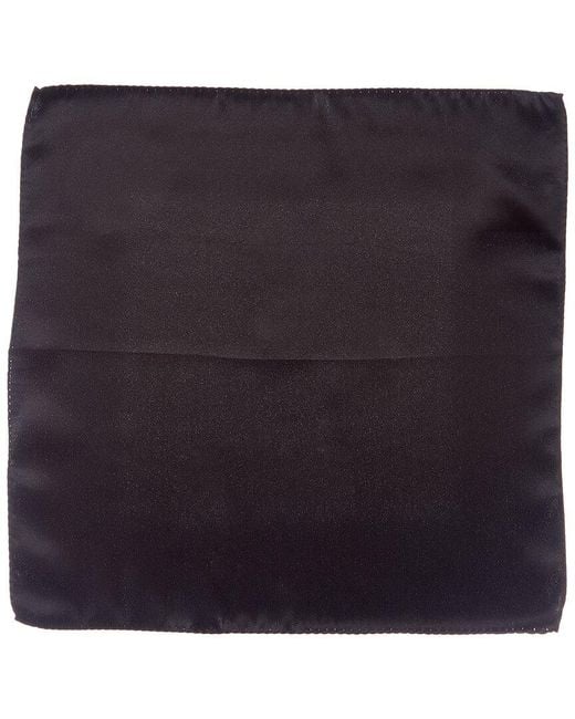 Dolce & Gabbana Black Silk Pocket Square for men