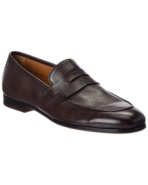 Antonio Maurizi Brown Leather Loafer for men