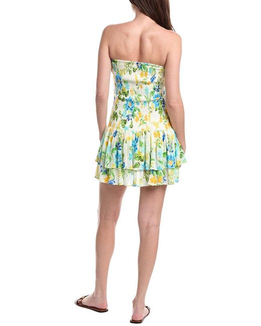 PQ Swim Green Marie Ruffle Dress