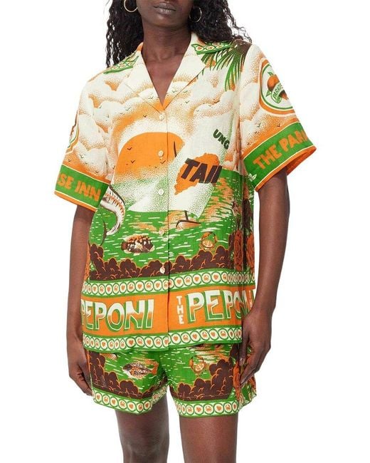 VIBI Green Shirt & Short Set