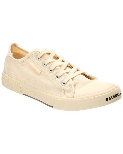 Balenciaga Natural Paris Canvas Sneaker for men