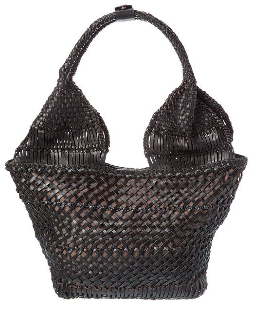 Rafe New York Black Margarita Leather Tote