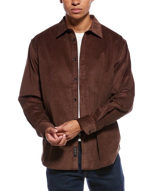 Rag & Bone Brown Mateo Corduroy Shirt for men