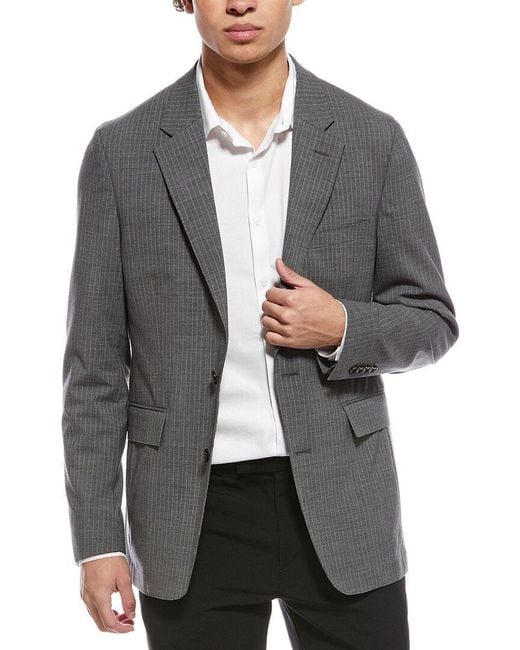 Todd Snyder Gray Pinstripe Wool-Blend Sutton Jacket for men