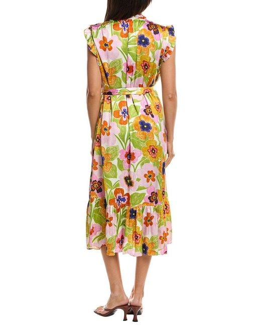 FRNCH Yellow Summer Woven Dress