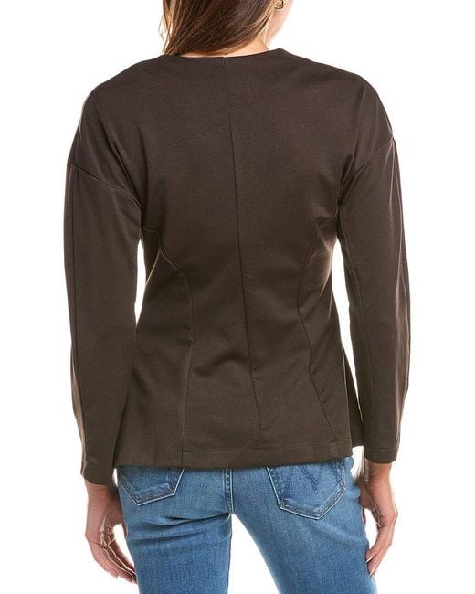 REVERIEE Gray Ponte Jacket
