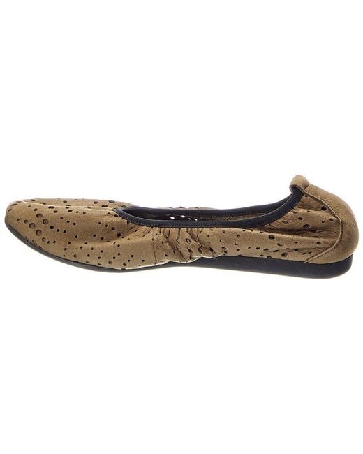 Arche Brown Lannoa Leather Flat