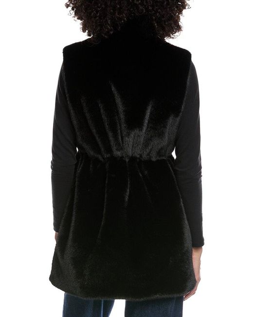 La Fiorentina Black Drawstring Cinched Vest