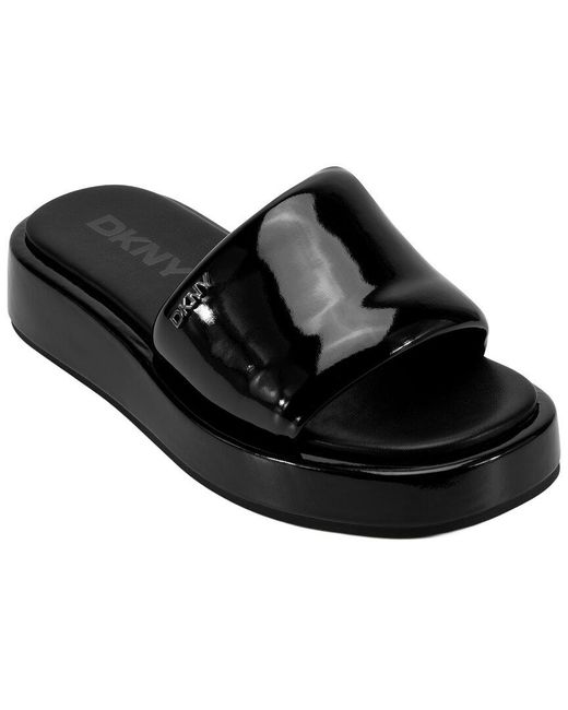 DKNY Black Lachine Platform Slide