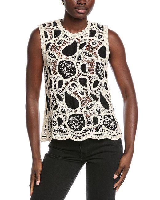 ANNA KAY White Lemon Crochet Cardigan
