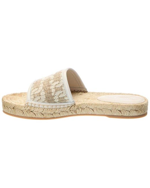 Tod's White Logo Rafia Sandal