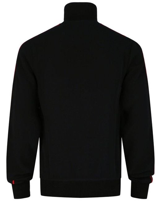 McQueen Black Logo Tape Track Jacket for men