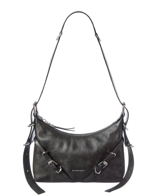 Givenchy Black Voyou Leather Hobo Bag