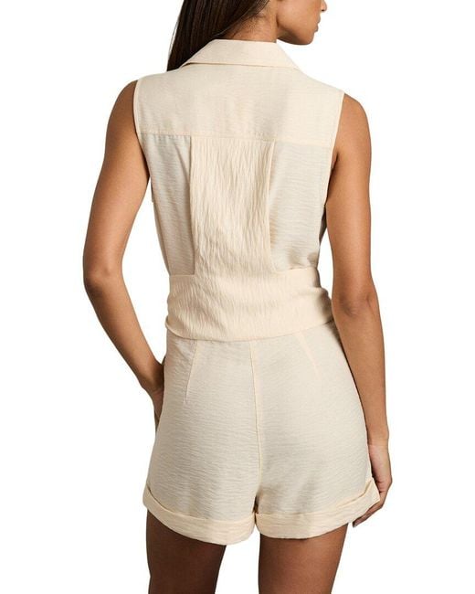 Reiss Natural Millie Belted One-Piece