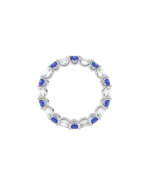 VOWE Blue 14K 4.00 Ct. Tw. Lab-Grown Diamond & Lab-Grown Sapphire Ring
