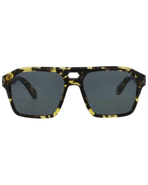 Philipp Plein Black Spp072M 57Mm Sunglasses for men