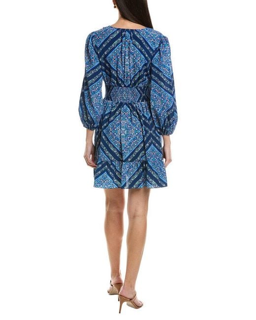 Shoshanna Blue Imogen Mini Dress