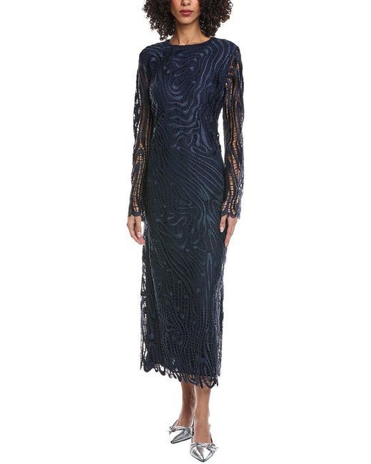 Jonathan Simkhai Blue Vanina Midi Dress