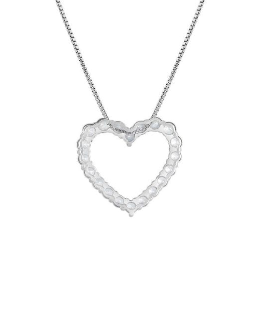 Lab Grown Diamonds White 14K 1.00 Ct. Tw. Lab-Grown Diamond Heart Pendant