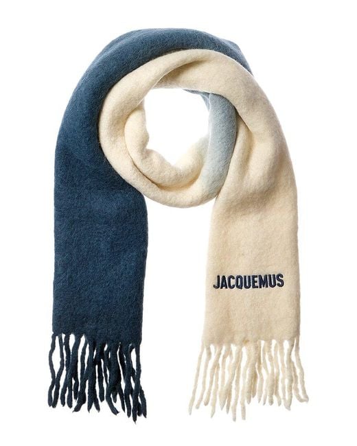 Jacquemus Blue L'écharpe Moisson Alpaca-blend Scarf